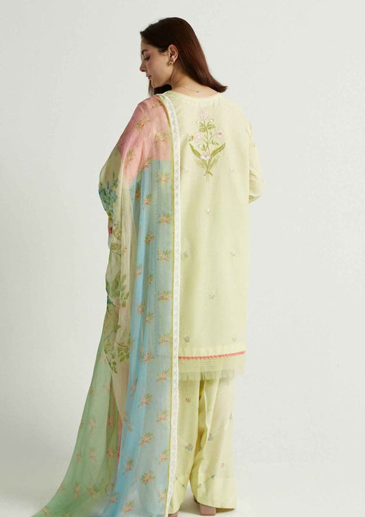 Aneelas Embroidered 3-Piece Women’s Kurta Set with Shawl