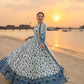 Aneelas Embroidered 3-Piece Women’s Kurta Set with Shawl