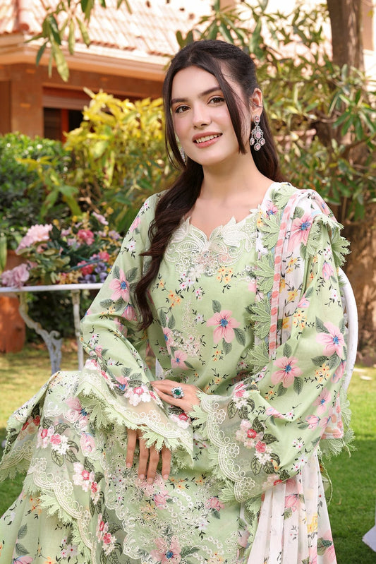 Aneelas Embroidered 3-Piece Women’s Kurta Set with Shawl
