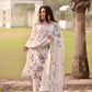 Aneelas Embroidered 3-Piece Women’s Kurta Set with Shawl