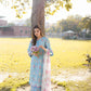 Aneelas Embroidered 3-Piece Women’s Kurta Set with Shawl