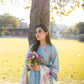 Aneelas Embroidered 3-Piece Women’s Kurta Set with Shawl