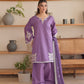 Aneelas Embroidered 3-Piece Women’s Kurta Set with Shawl