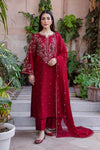 Aneelas Embroidered 3-Piece Women’s Kurta Set with Shawl