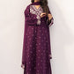 Aneelas Embroidered 3-Piece Women’s Kurta Set with Shawl