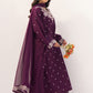 Aneelas Embroidered 3-Piece Women’s Kurta Set with Shawl