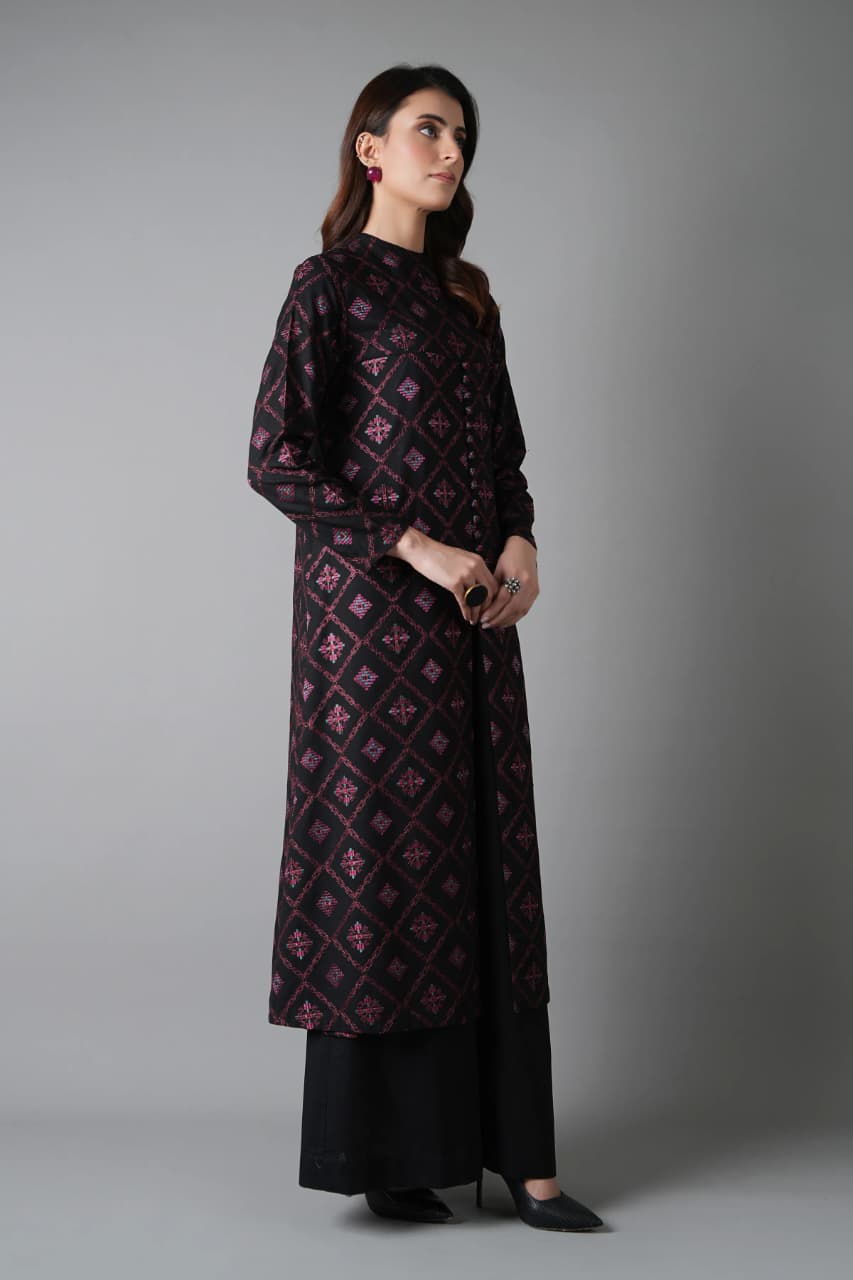 Aneelas Embroidered 3-Piece Women’s Kurta Set with Shawl