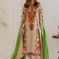 Aneelas Embroidered 3-Piece Women’s Kurta Set with Shawl