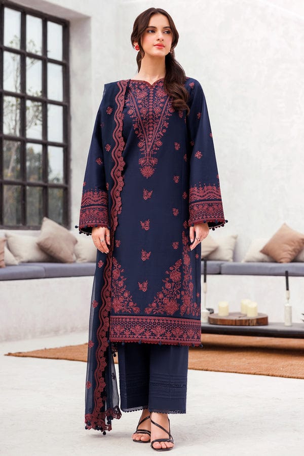 Aneelas Embroidered 3-Piece Women’s Kurta Set with Shawl