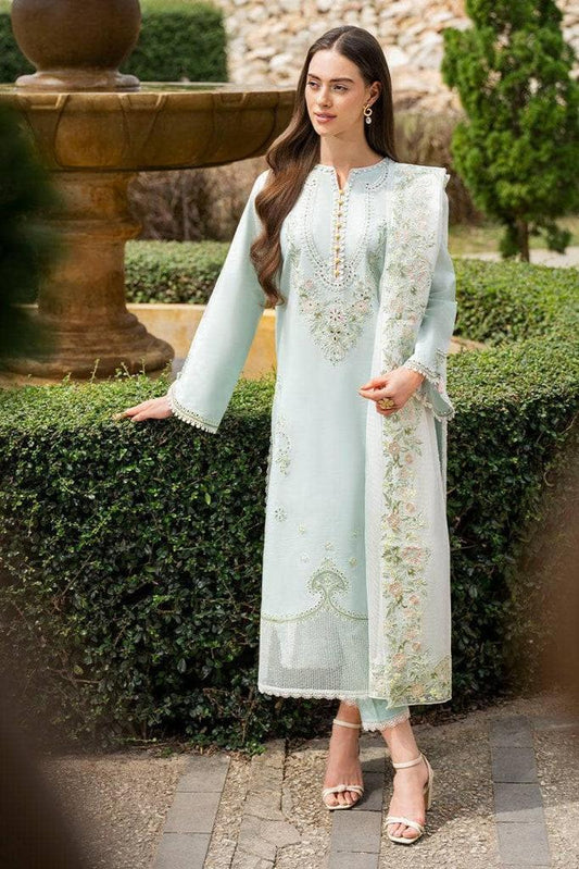 Aneelas Embroidered 3-Piece Women’s Kurta Set with Shawl