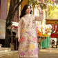 Aneelas Embroidered 3-Piece Women’s Kurta Set with Shawl