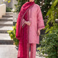 Aneelas Embroidered 3-Piece Women’s Kurta Set with Shawl