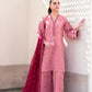 Aneelas Embroidered 3-Piece Women’s Kurta Set with Shawl