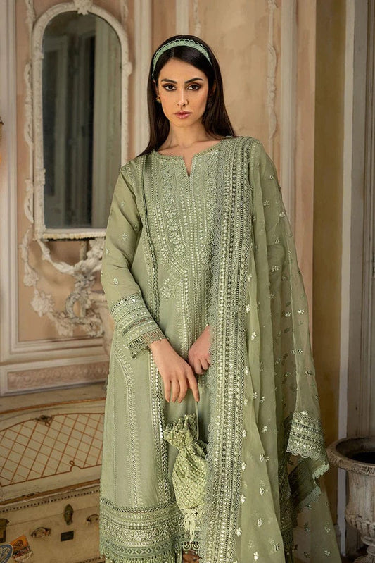 Aneelas Embroidered 3-Piece Women’s Kurta Set with Shawl
