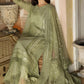 Aneelas Embroidered 3-Piece Women’s Kurta Set with Shawl