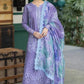 Aneelas Embroidered 3-Piece Women’s Kurta Set with Shawl