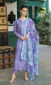 Aneelas Embroidered 3-Piece Women’s Kurta Set with Shawl