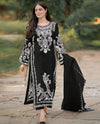 Aneelas Embroidered 3-Piece Women’s Kurta Set with Shawl