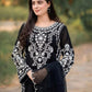 Aneelas Embroidered 3-Piece Women’s Kurta Set with Shawl