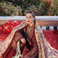 Elegant Maroon Embroidered 3-Piece Women’s Kurta Set with Shawl