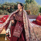 Elegant Maroon Embroidered 3-Piece Women’s Kurta Set with Shawl