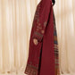 Aneelas Embroidered 3-Piece Women’s Kurta Set with Shawl