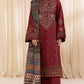 Aneelas Embroidered 3-Piece Women’s Kurta Set with Shawl