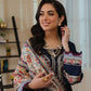 Aneelas Embroidered 3-Piece Women’s Kurta Set with Shawl