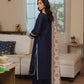 Aneelas Embroidered 3-Piece Women’s Kurta Set with Shawl