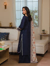Aneelas Embroidered 3-Piece Women’s Kurta Set with Shawl