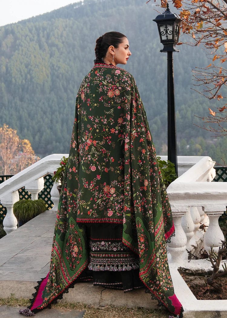 Aneelas Embroidered 3-Piece Women’s Kurta Set with Shawl
