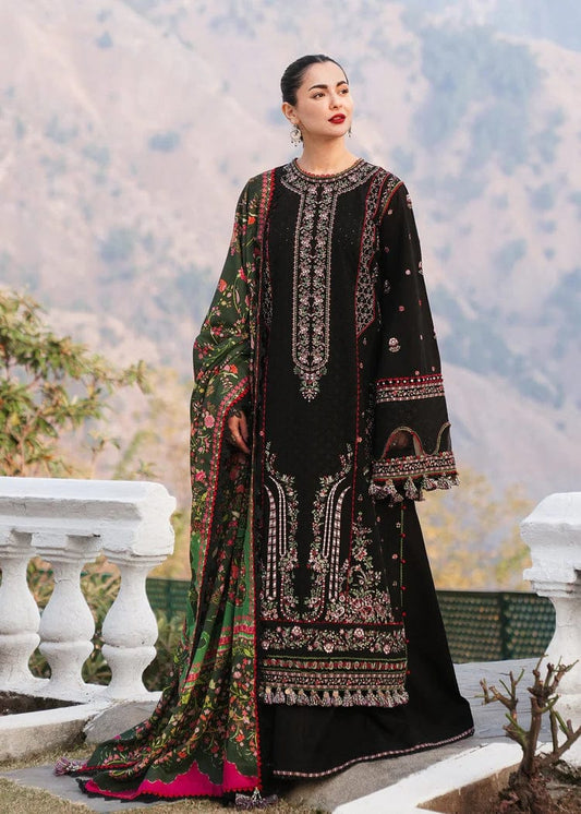 Aneelas Embroidered 3-Piece Women’s Kurta Set with Shawl