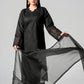 Aneelas Embroidered 3-Piece Women’s Kurta Set with Shawl
