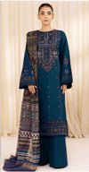 Aneelas Embroidered 3-Piece Women’s Kurta Set with Shawl