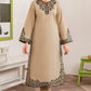 Aneelas Embroidered 3-Piece Women’s Kurta Set with Shawl