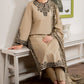 Aneelas Embroidered 3-Piece Women’s Kurta Set with Shawl