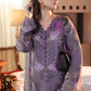 Aneelas Embroidered 3-Piece Women’s Kurta Set with Shawl