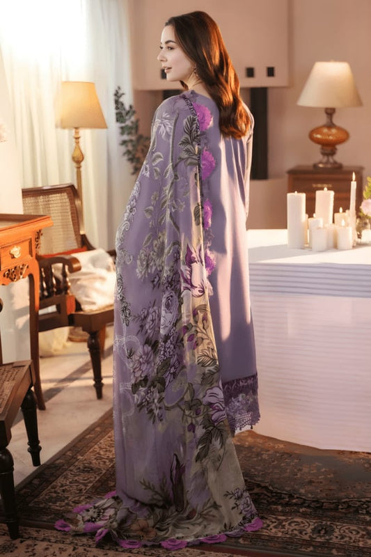 Aneelas Embroidered 3-Piece Women’s Kurta Set with Shawl