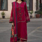 Aneelas Embroidered 3-Piece Women’s Kurta Set with Shawl