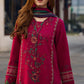 Aneelas Embroidered 3-Piece Women’s Kurta Set with Shawl