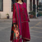 Aneelas Embroidered 3-Piece Women’s Kurta Set with Shawl