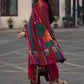 Aneelas Embroidered 3-Piece Women’s Kurta Set with Shawl