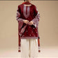 Aneelas Embroidered 3-Piece Women’s Kurta Set with Shawl