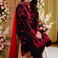 Aneelas Embroidered 3-Piece Women’s Kurta Set with Shawl