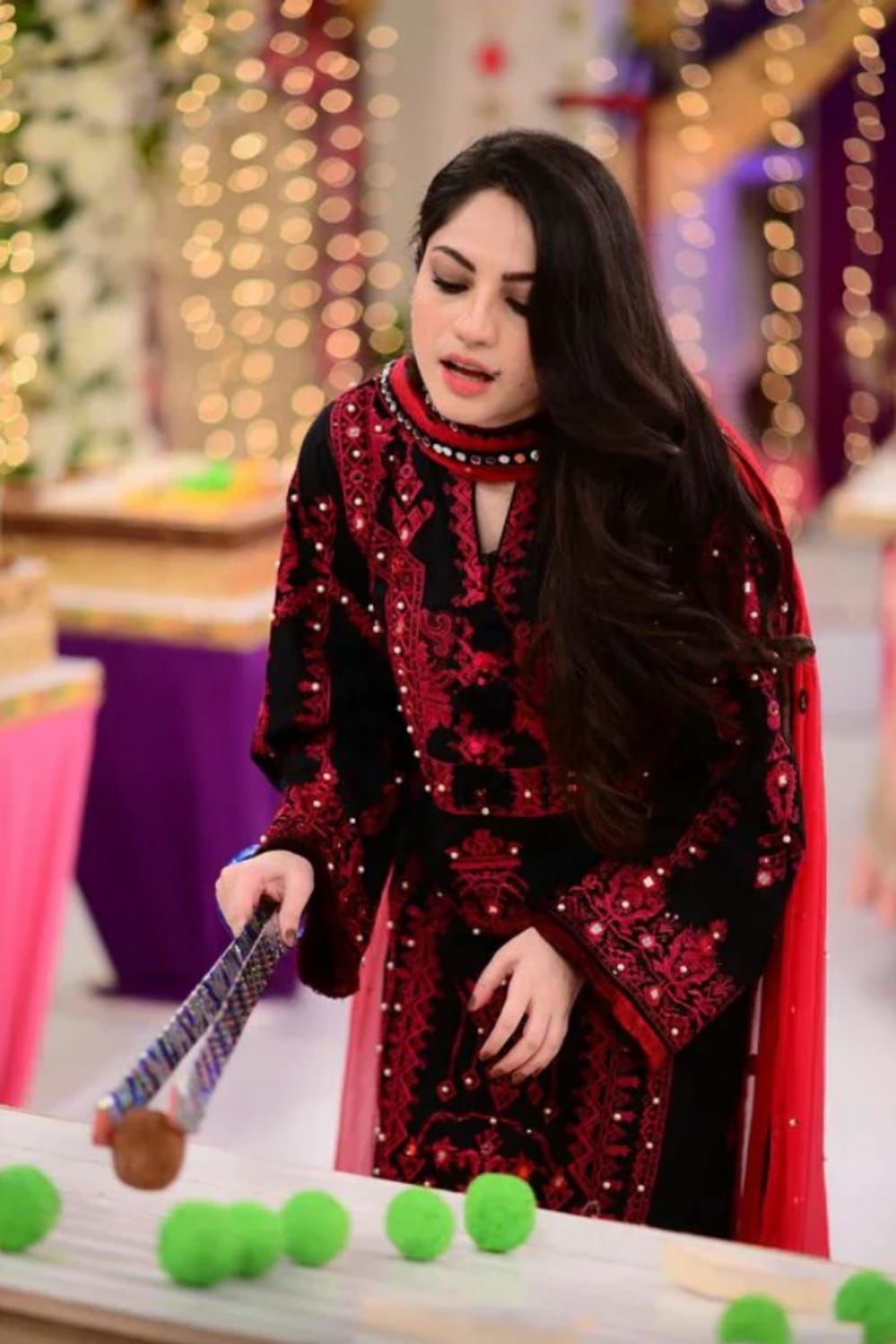 Aneelas Embroidered 3-Piece Women’s Kurta Set with Shawl