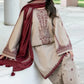 Aneelas Embroidered 3-Piece Women’s Kurta Set with Shawl