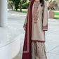 Aneelas Embroidered 3-Piece Women’s Kurta Set with Shawl