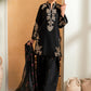 Aneelas Embroidered 3-Piece Women’s Kurta Set with Shawl